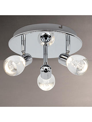 John Lewis & Partners Cammi LED 3 Spotlight Ceiling Plate