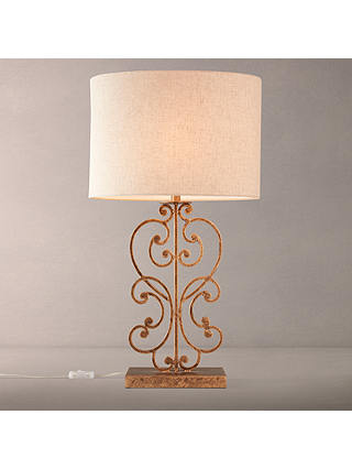 John Lewis & Partners Clora Table Lamp, Antique Brass