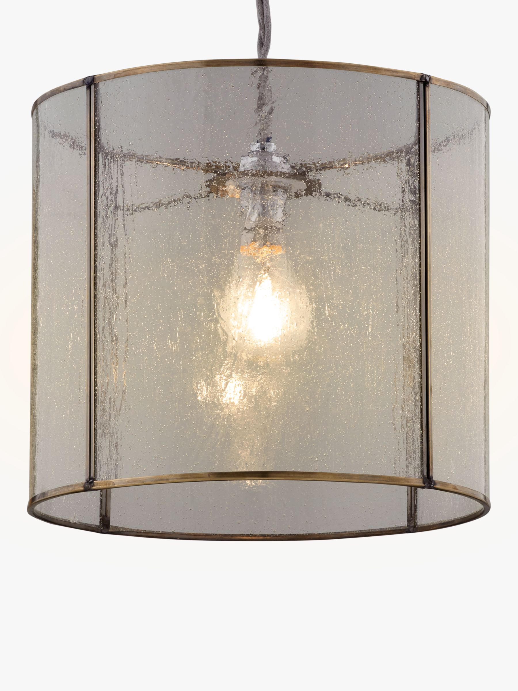 Croft Collection Leighton Easy To Fit Bubble Glass Ceiling Shade