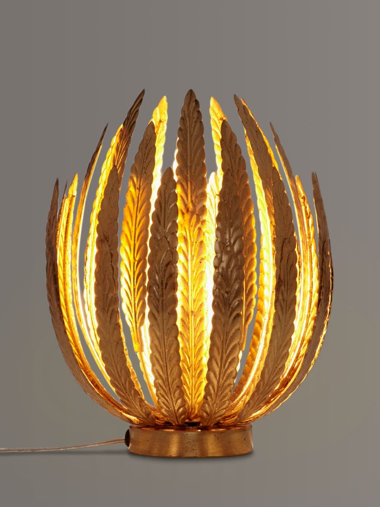 Photo of John lewis montserrat leaf table lamp gold