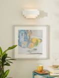 John Lewis Mezze Metal Wall Light, White