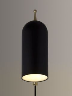 John Lewis No.045 LED Plug-In Wall Light, Black