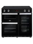 Belling Cookcentre 90EI Electric Range Cooker With Induction Hob, Black
