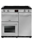 Belling Farmhouse 90EI Electric Induction Range Cooker, Silver