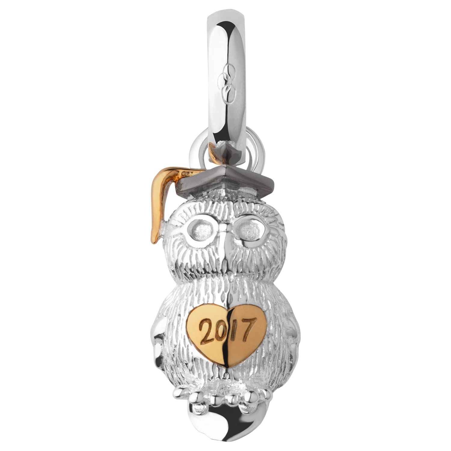 Links Of London Graduation Owl Charm Silver Gold At John Lewis Partners