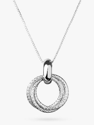 Links of London Aurora Cluster Pendant Necklace, Silver