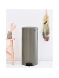 Brabantia newIcon Pedal Bin, 30L, Platinum