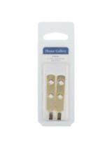 Quality No 2 X Picture Hooks with Pins - Brass Plated