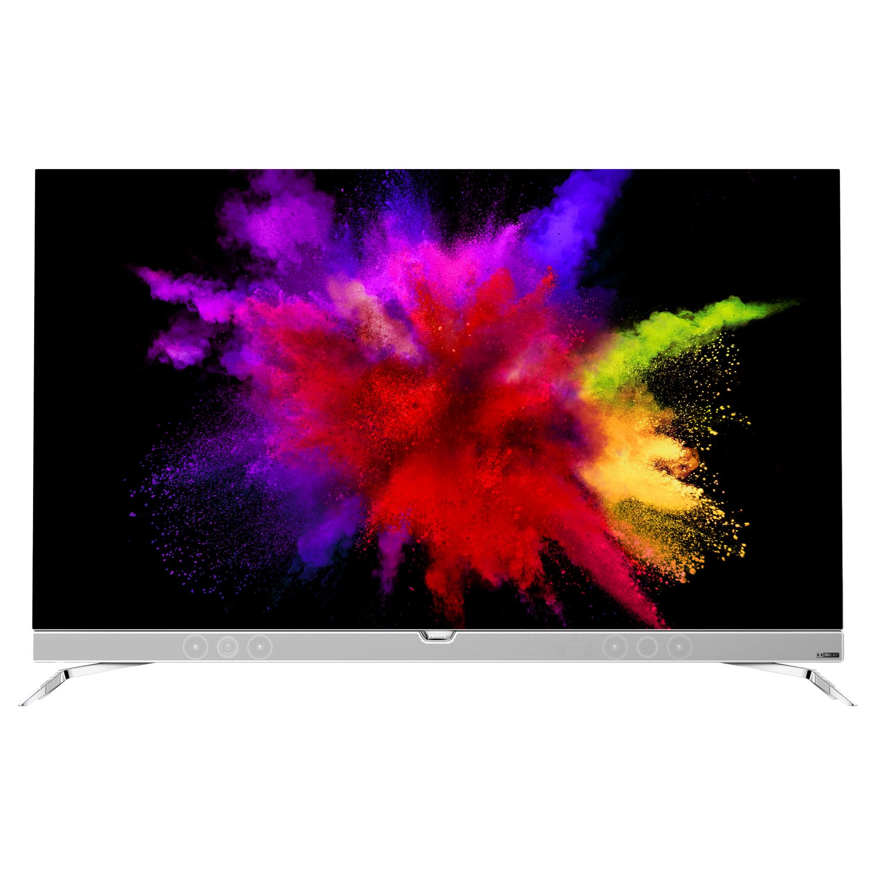 Philips 55pos901 Oled Hdr 4k Ultra Hd Smart Android Tv 55 With Freeview Hd Ambilight 3 Sided Chrome At John Lewis Partners