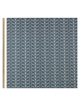 Orla Kiely Linear Stem PVC Tablecloth Fabric, Cool Grey