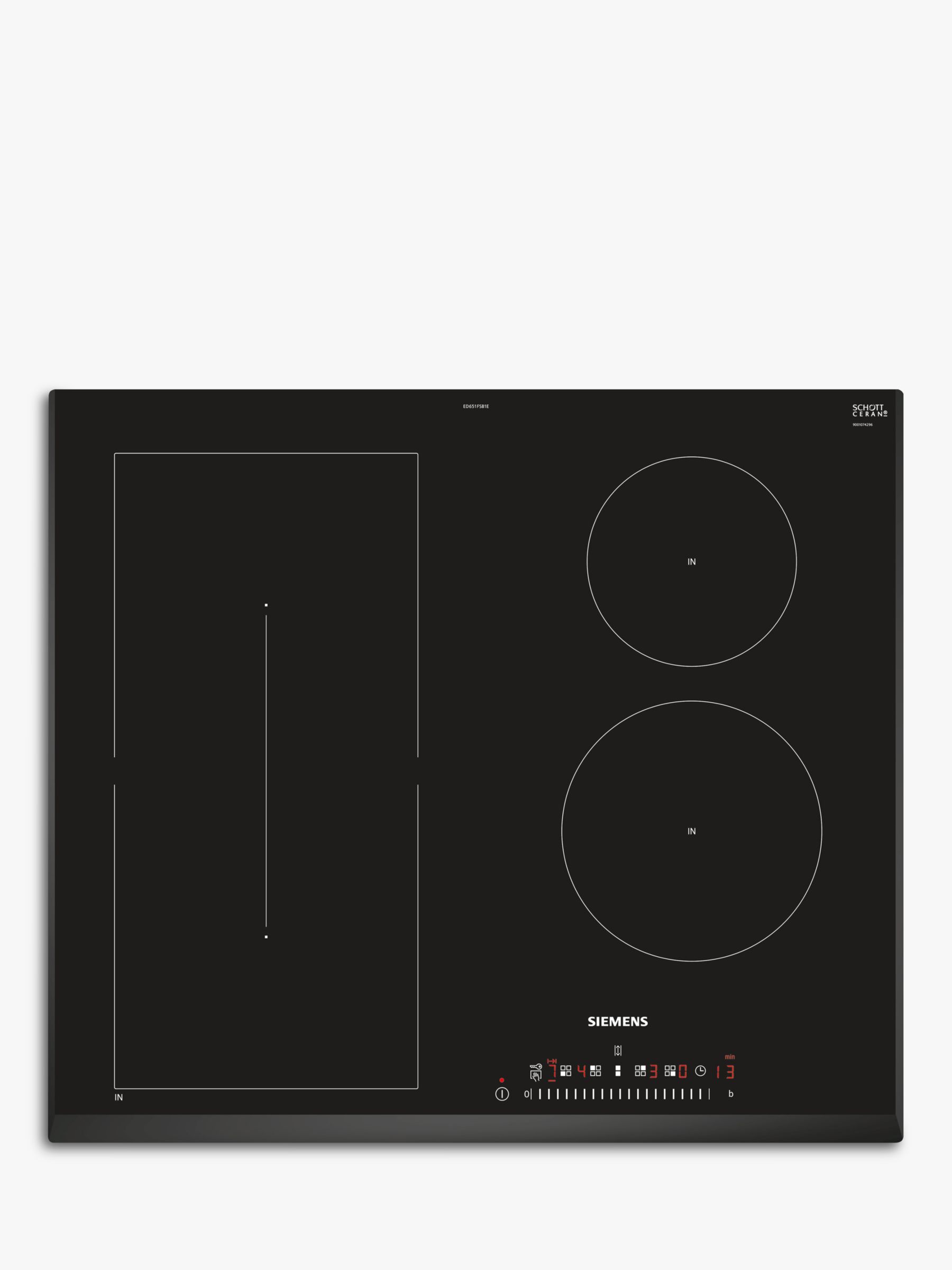 Siemens ED651FSB1E Induction Hob, Black