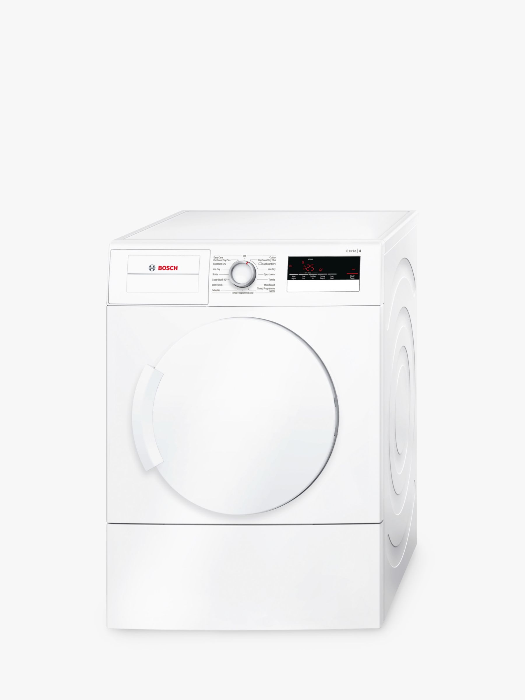 Bosch WTA79200GB Vent Tumble Dryer, 7kg Load, C Energy Rating, White