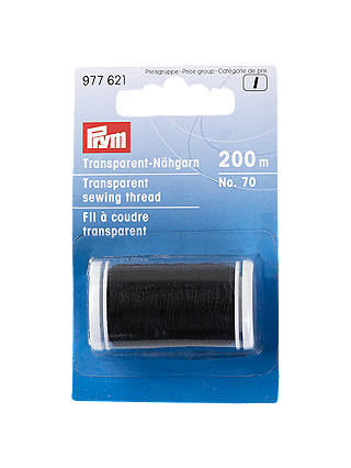 Prym Transparent Thread, 200m, Black