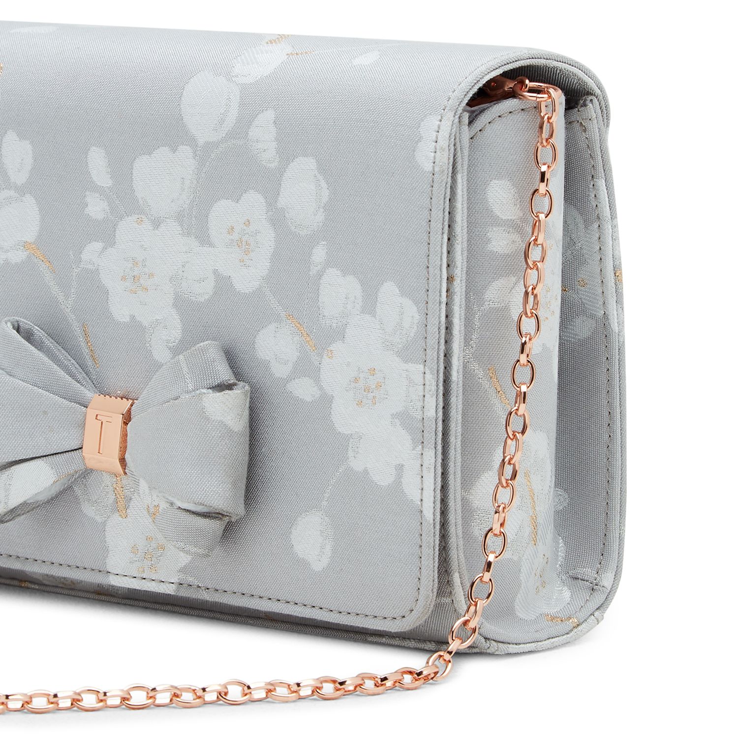 light grey clutch bag