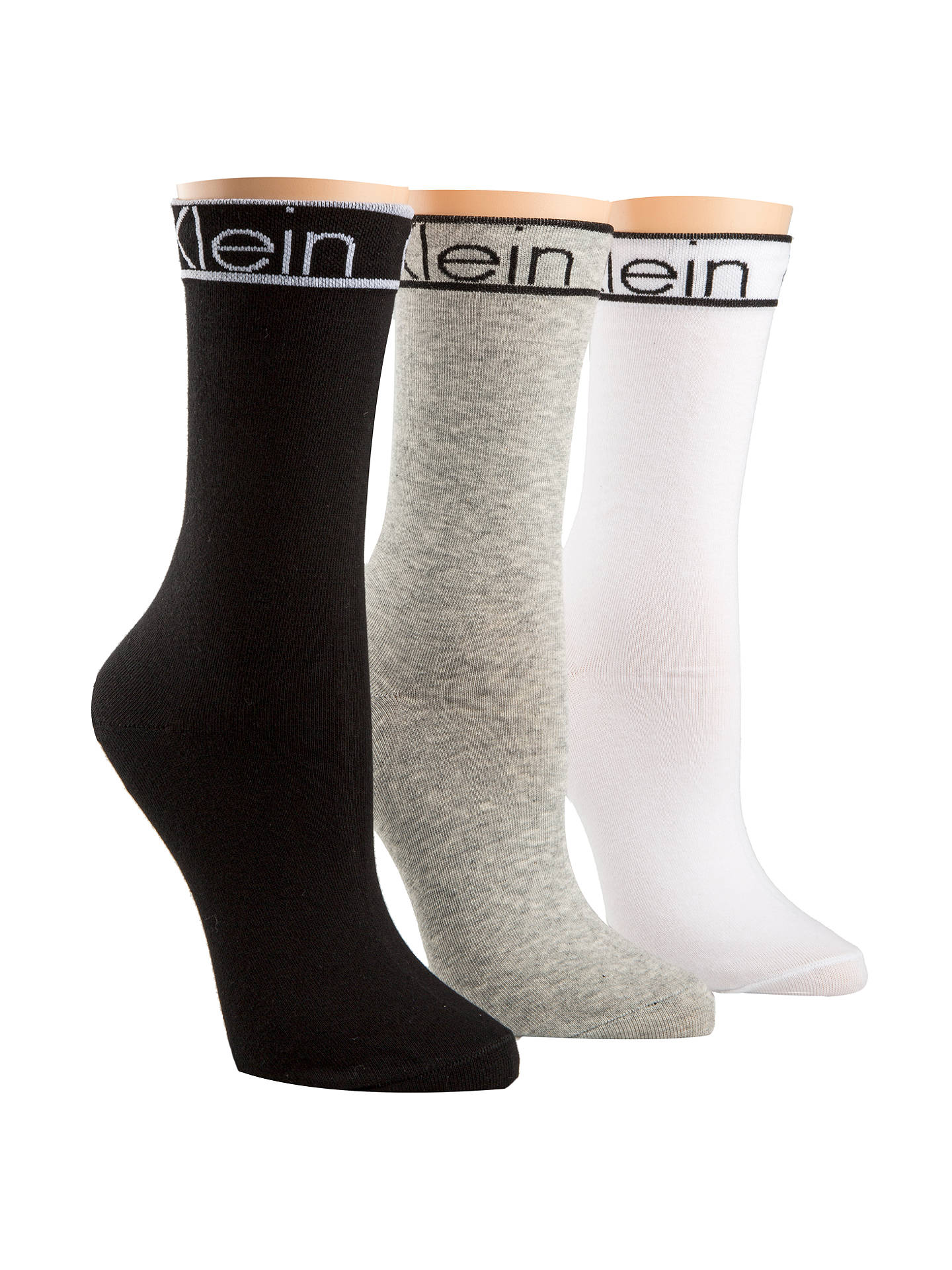 Calvin Klein Holiday Logo Ankle Socks Gift Box, Pack of 3, Multi at ...