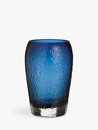John Lewis & Partners Glass Tumbler, Dark Nordic Blue