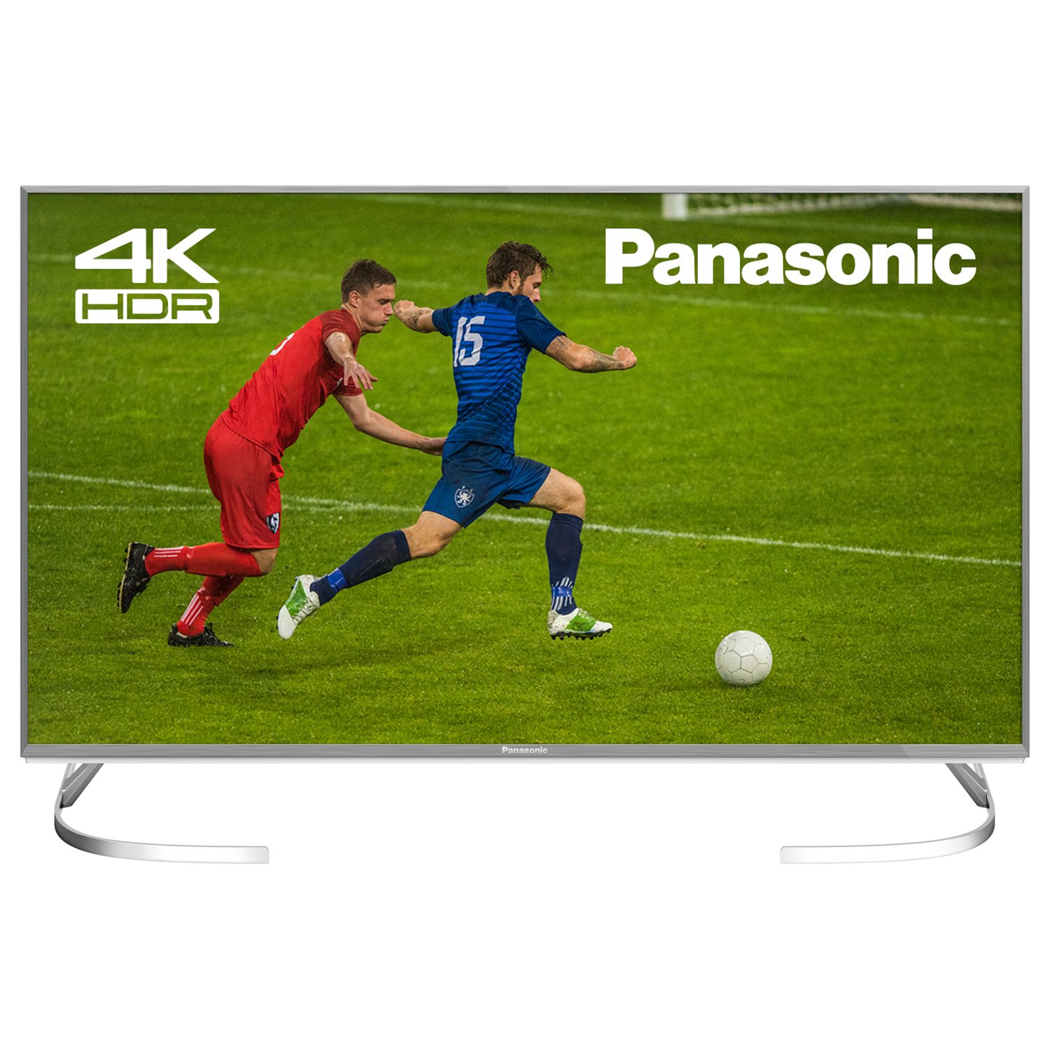 Panasonic TX-40EX700B LED HDR 4K Ultra HD Smart TV, 40" with Freeview Play, Slim Metallic Bezel & Switch Design Adjustable Stand, Ultra HD Certified, Silver