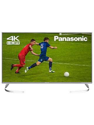 Panasonic TX-40EX700B LED HDR 4K Ultra HD Smart TV, 40" with Freeview Play, Slim Metallic Bezel & Switch Design Adjustable Stand, Ultra HD Certified, Silver