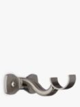 John Lewis & Partners Polished Steel Traditional Passing Bracket, Dia.25mm
