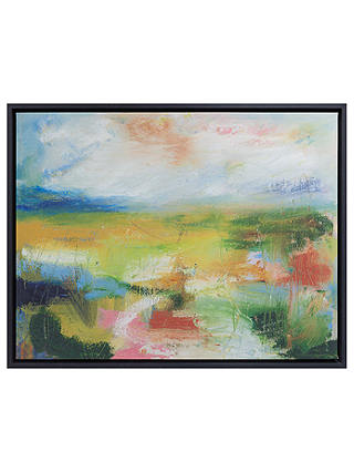 Lesley Birch - A Green Landscape Framed Canvas Print, 60 x 73cm