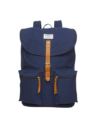 Sandqvist Roald Ground Organic Cotton Backpack, Blue
