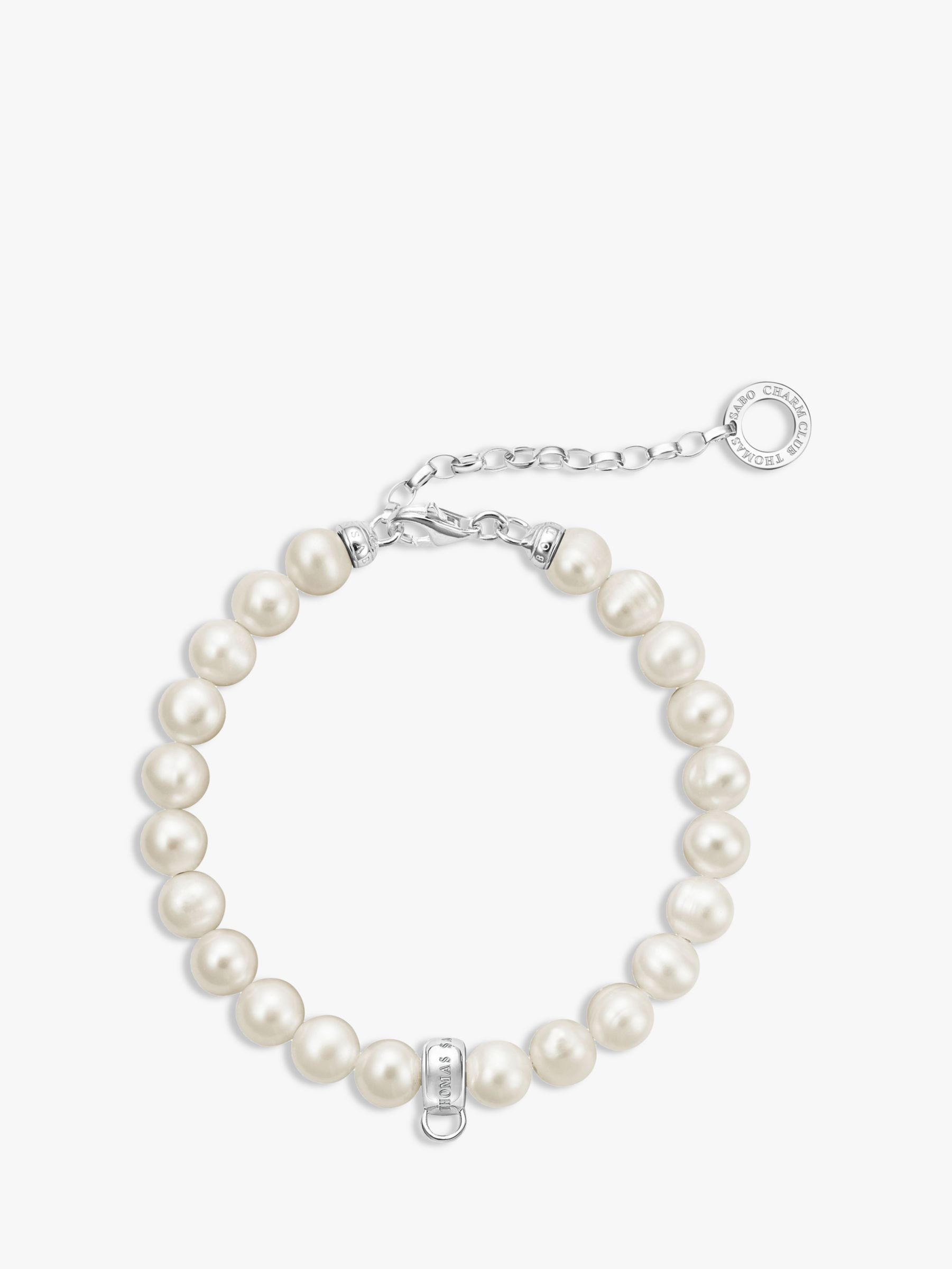 THOMAS SABO Freshwater Pearl Charm Bracelet, White