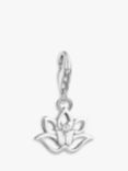 THOMAS SABO Charm Club Lotus Flower Charm, Silver