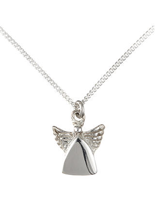 John Lewis & Partners Children's Sterling Silver Guardian Angel Necklace