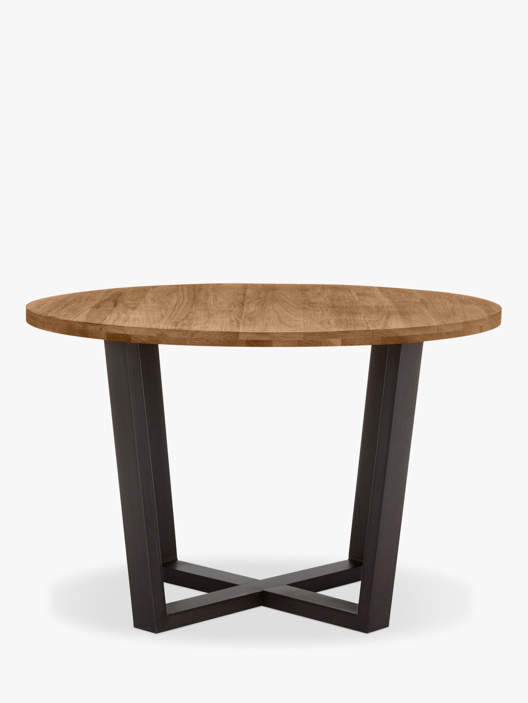 John Lewis Partners Calia 6 Seater, Round Industrial Dining Table For 6