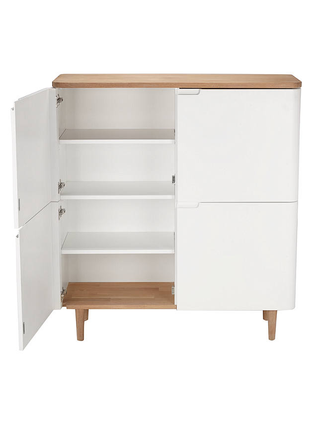 Ebbe Gehl for John Lewis Mira Storage Cabinet, White/Oak