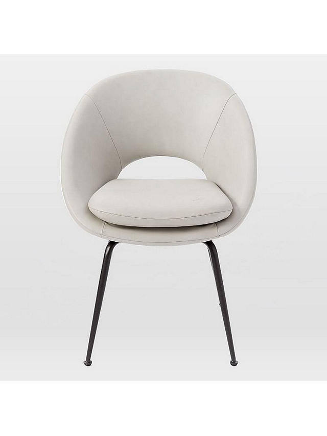West Elm Orb Upholstered Dining Chair, West Elm Curved Leather Dining Chair