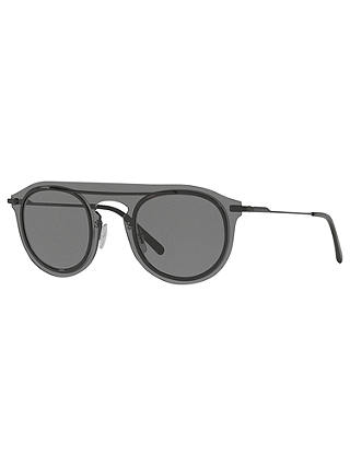 Dolce & Gabbana DG2169 Round Sunglasses, Matte Black/Grey