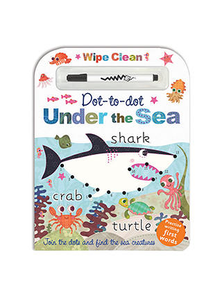 Under the Sea Wipe Clean Dot To Dot Children's Book