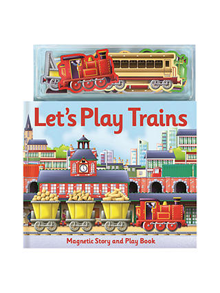 Let's Play Trains Magnetic Children's Book