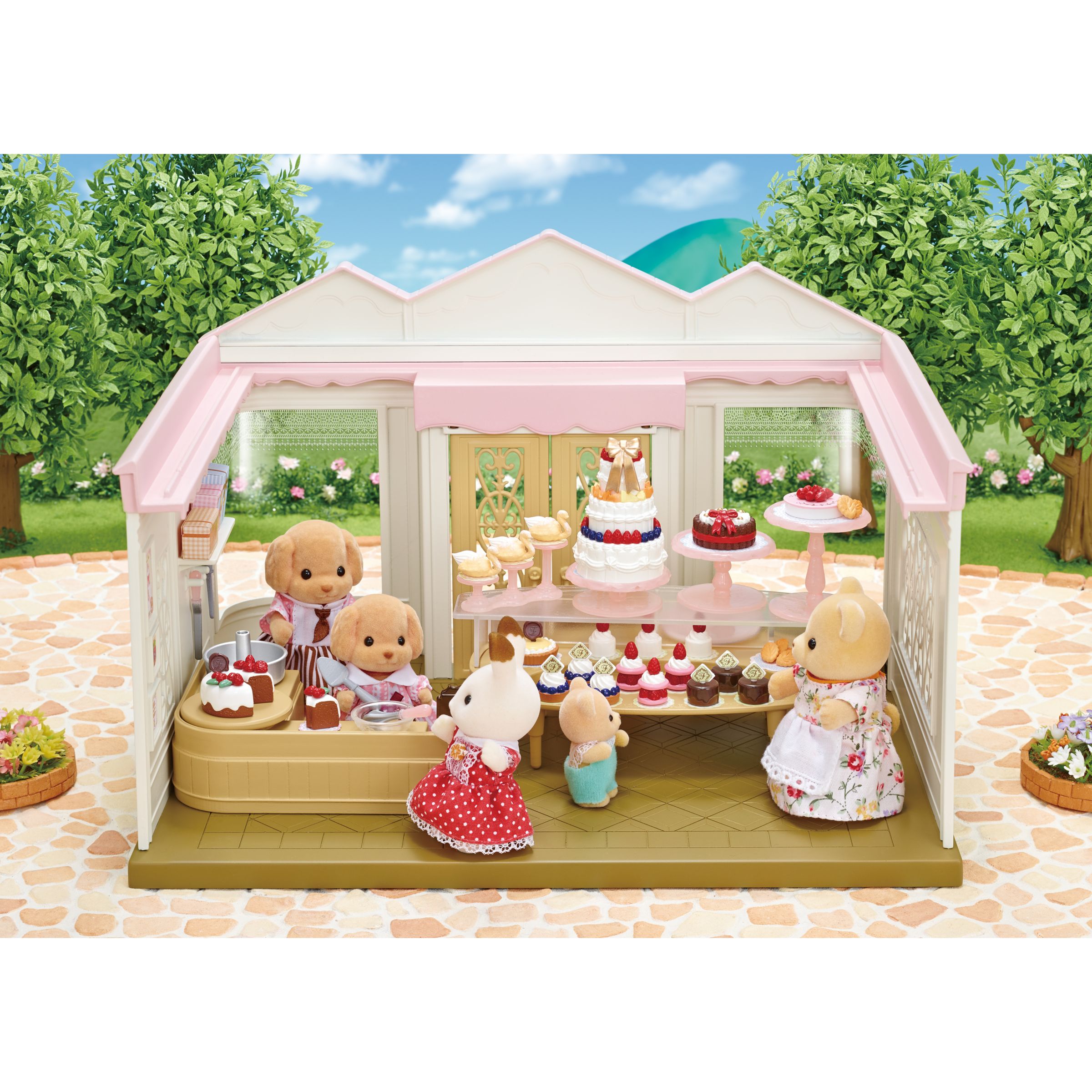 sylvanian families cake shop set