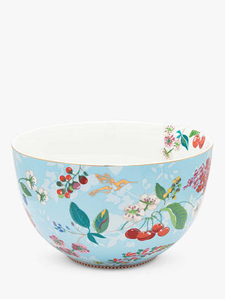 PiP Studio Floral 2.0 Hummingbird Bowl, Blue/Multi, Dia.23cm