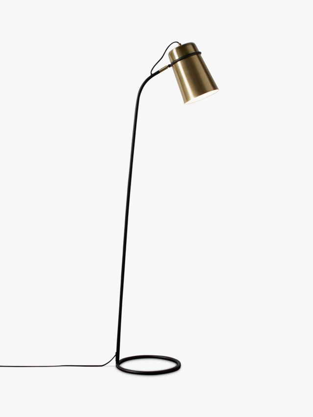 John Lewis & Partners Keegan Floor Lamp, Satin Brass