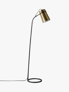John Lewis & Partners Keegan Floor Lamp, Satin Brass