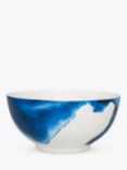 Rick Stein Coves of Cornwall Trevone Bay Salad Bowl, Blue/White, 21cm