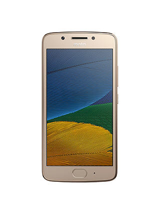 Motorola g5 Smartphone, Android, 5", 4G LTE, SIM Free, 16GB