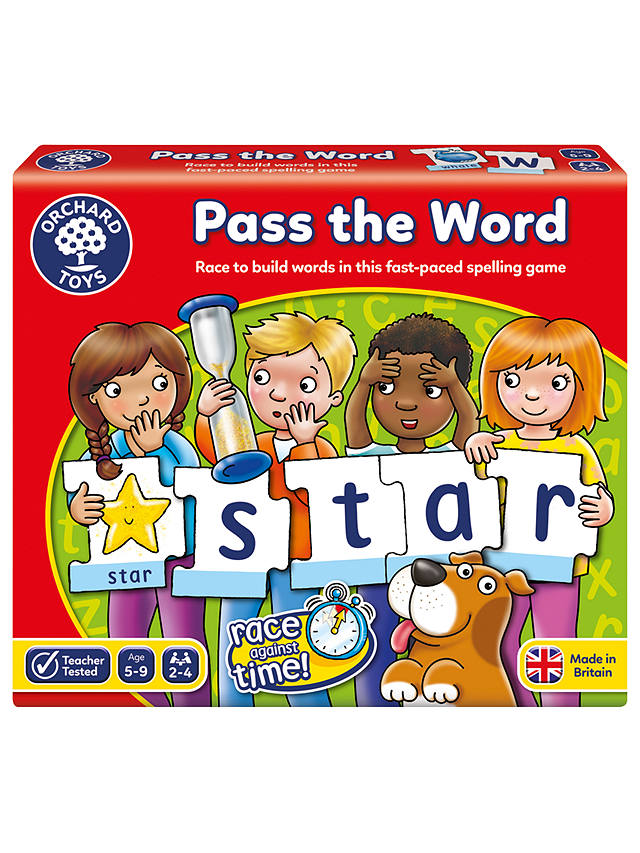 Orchard Toys-Pass The Word orthographe Jeu Early Learning Educational Puzzle
