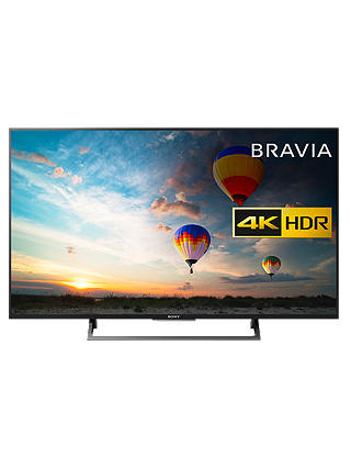 Sony Bravia KD49XE8005 LED HDR 4K Ultra HD Smart Android TV, 49" with Freeview HD & Youview, Black
