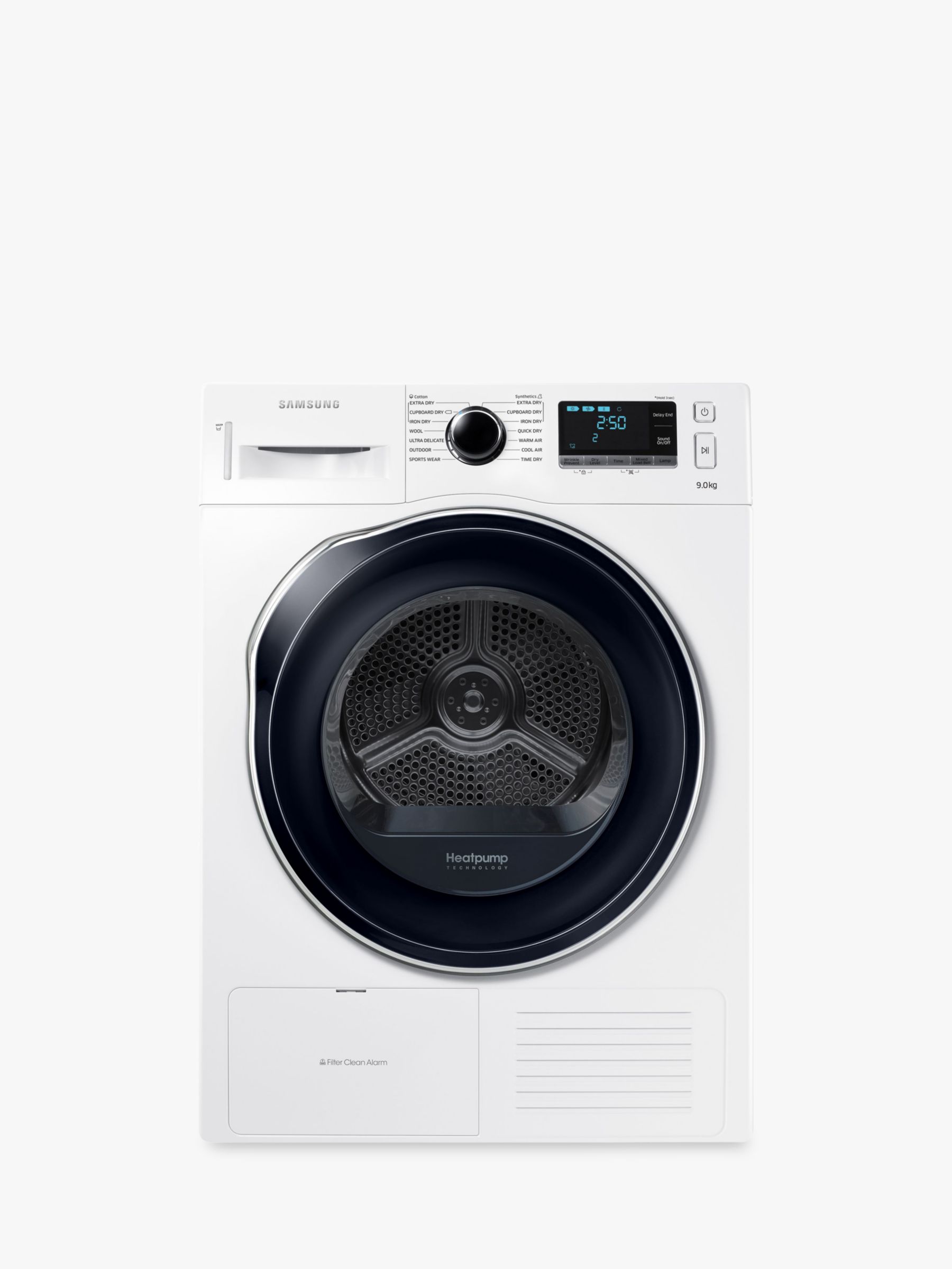 Samsung DV90K6000CW/EU Heat Pump Tumble Dryer, 9kg Load, A++ Energy Rating, White
