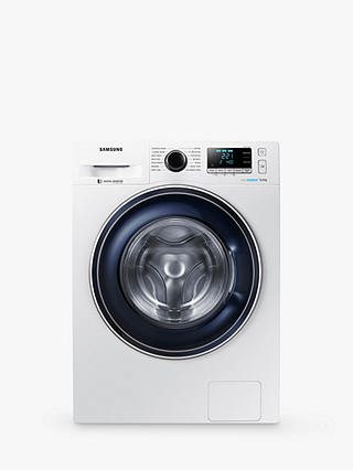 Samsung WW90J5456FW ecobubble™ Freestanding Washing Machine, 9kg Load, A+++ Energy Rating, 1400rpm Spin, White