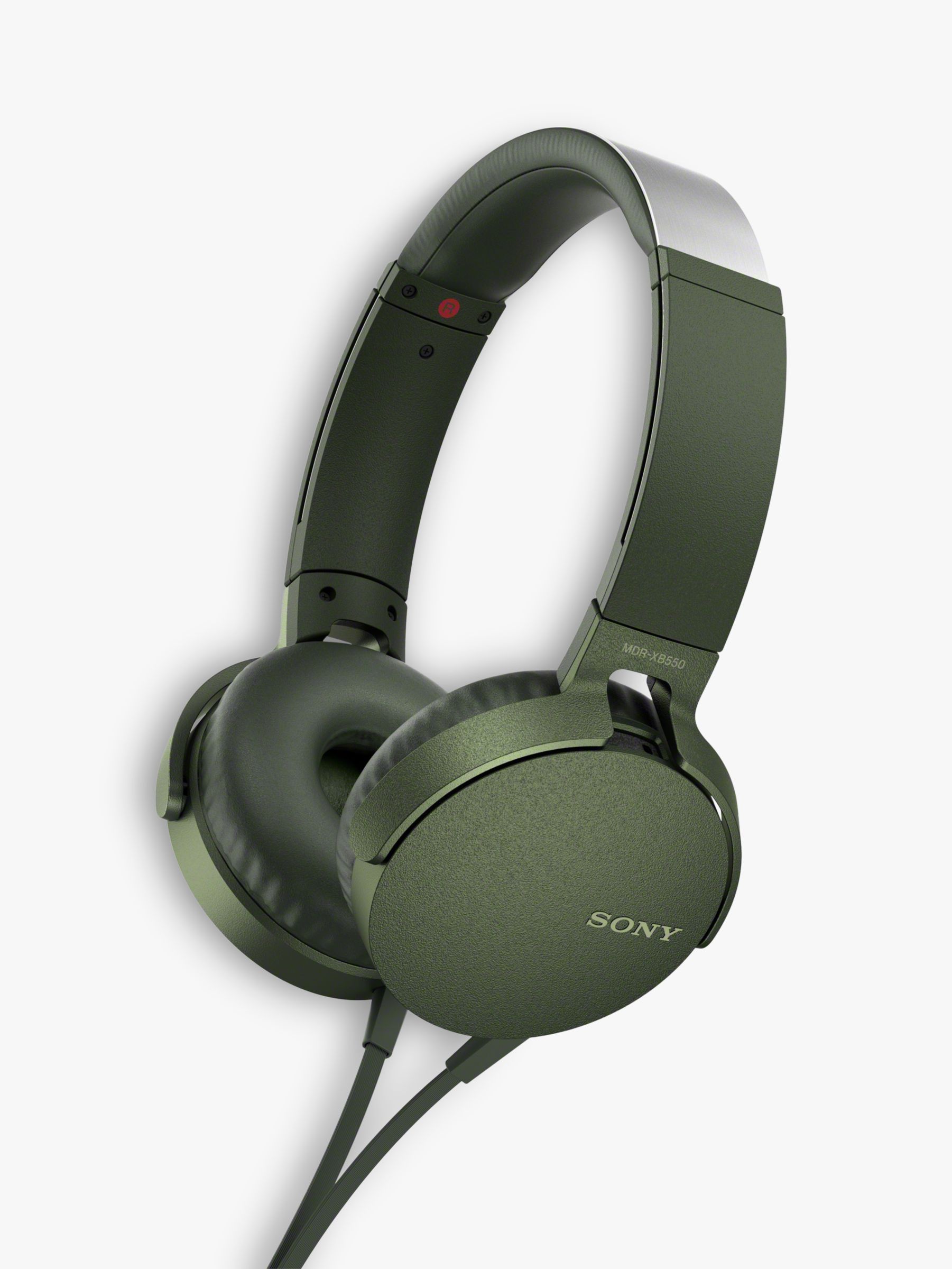 Sony MDR-XB550AP Extra Bass On-Ear Headphones with Mic/Remote, Green