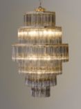 John Lewis Athenea Chandelier Ceiling Light, Smoke/Clear