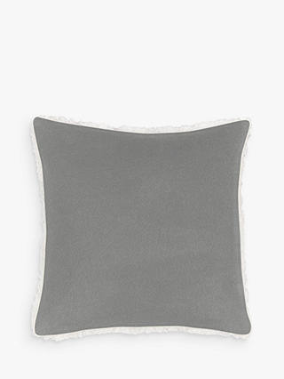 House by John Lewis Sherpa Cushion, Grey