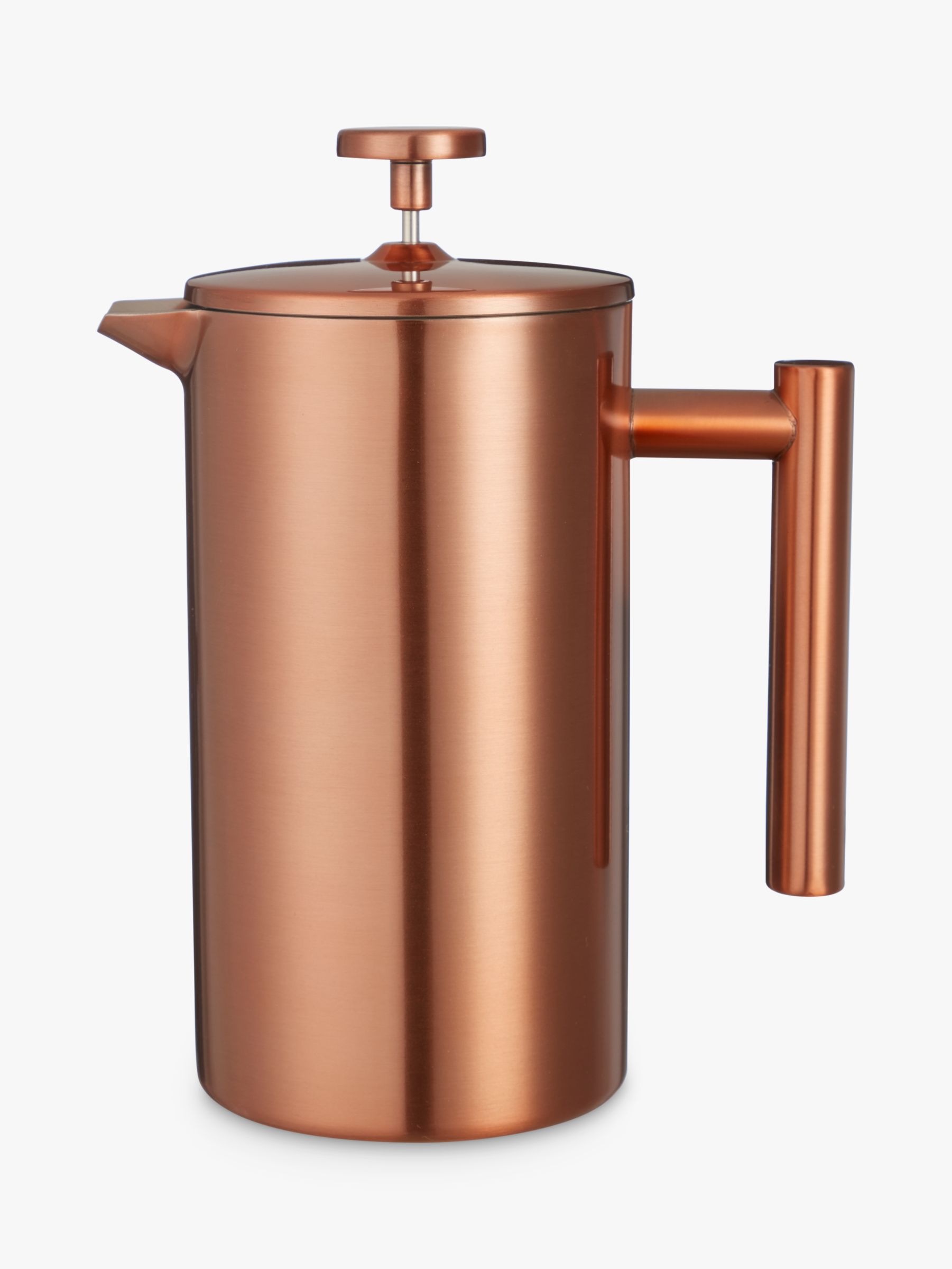 BuyCroft Collection Double Wall Cafetiere, 8 Cup, Copper, 1L Online at johnlewis.com