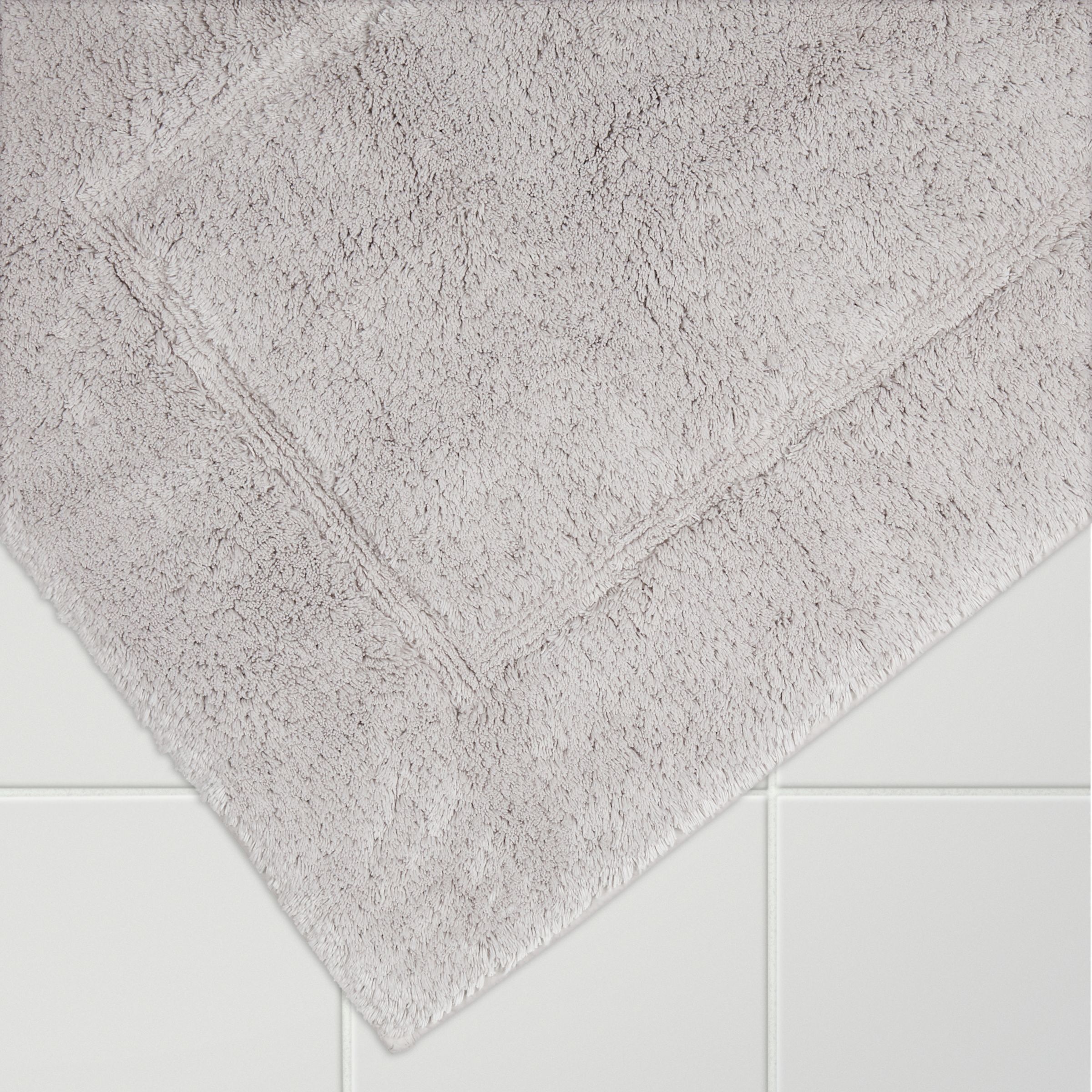 John Lewis Partners Large Deep Pile Bath Mat With Microfresh