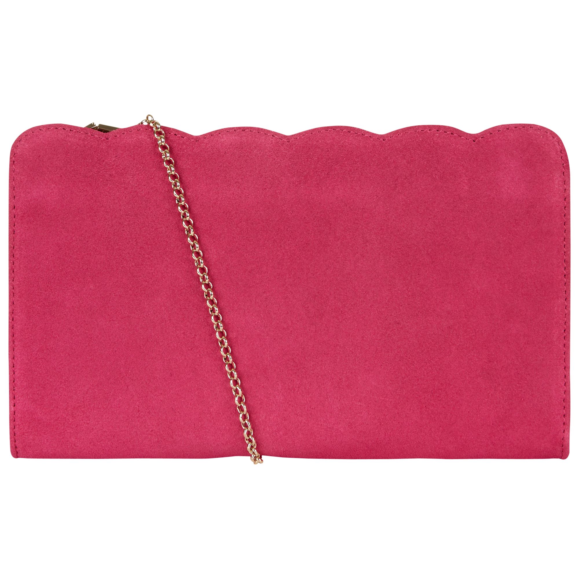 fuschia clutch bag